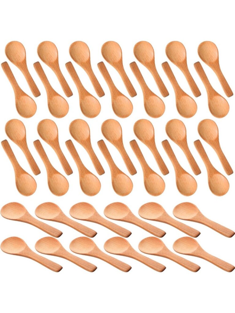 200 Pcs Mini Wooden Spoons - 3.5'' Small Spoons for Honey, Sugar, Salt & More